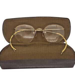 American Optical Gold Filled Frames Vintage Academia Ful Vue Rimway Style